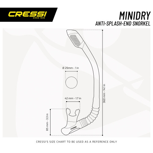 Cressi Cressi mini tørklar/gul 2