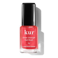 LONDENTOWN Sheer Strength Nail Blush - 2-in-1 getinte nagelverharder Versterkende behandeling met Jelly Finish Poppy 0.40fl oz