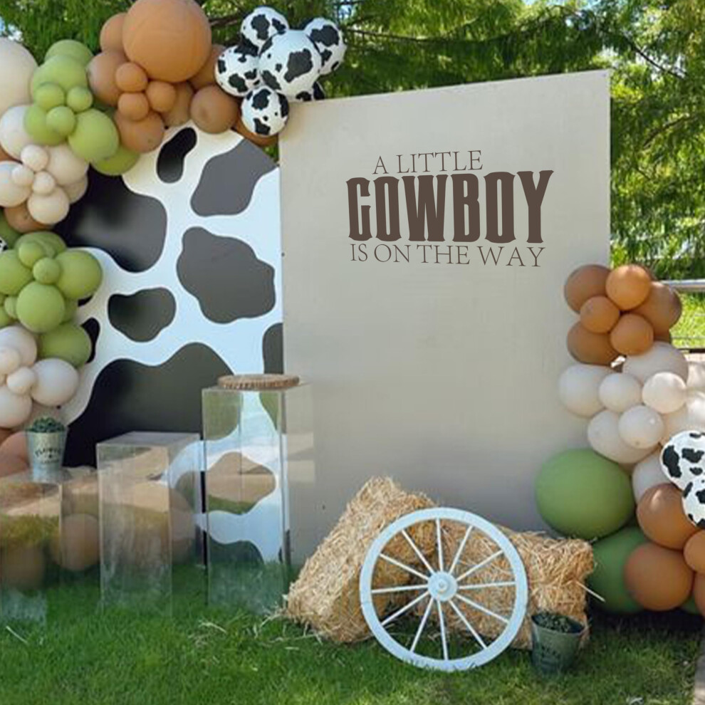 A Little Cowboy Is On The Way Baby Shower Decal For Party Decorations Country Western Boy Baby Shower Sign Cowboy Or Rodeo Themed Shower Event Planner Qiangdagsi