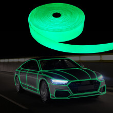 TOMALL 32.8ft Glow in The Dark Tape Stickers Night Safety Luminous Decals Accessories DIY for Car Truck Bike Motorcycle Safety Exit Sign Stairs Walls