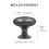 HESTIA HARDWARE 3 Pack | Gold Cabinet Knobs Pulls | 1.15 Inch (29mm) Kitchen Knobs for Cabinets and Bathroom Drawer Knobs | Brass Gold Knobs for Cabin 4