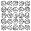 JAM PAPER Circular Paper Clips - Round Paperclips - Black - 50/Pack 4