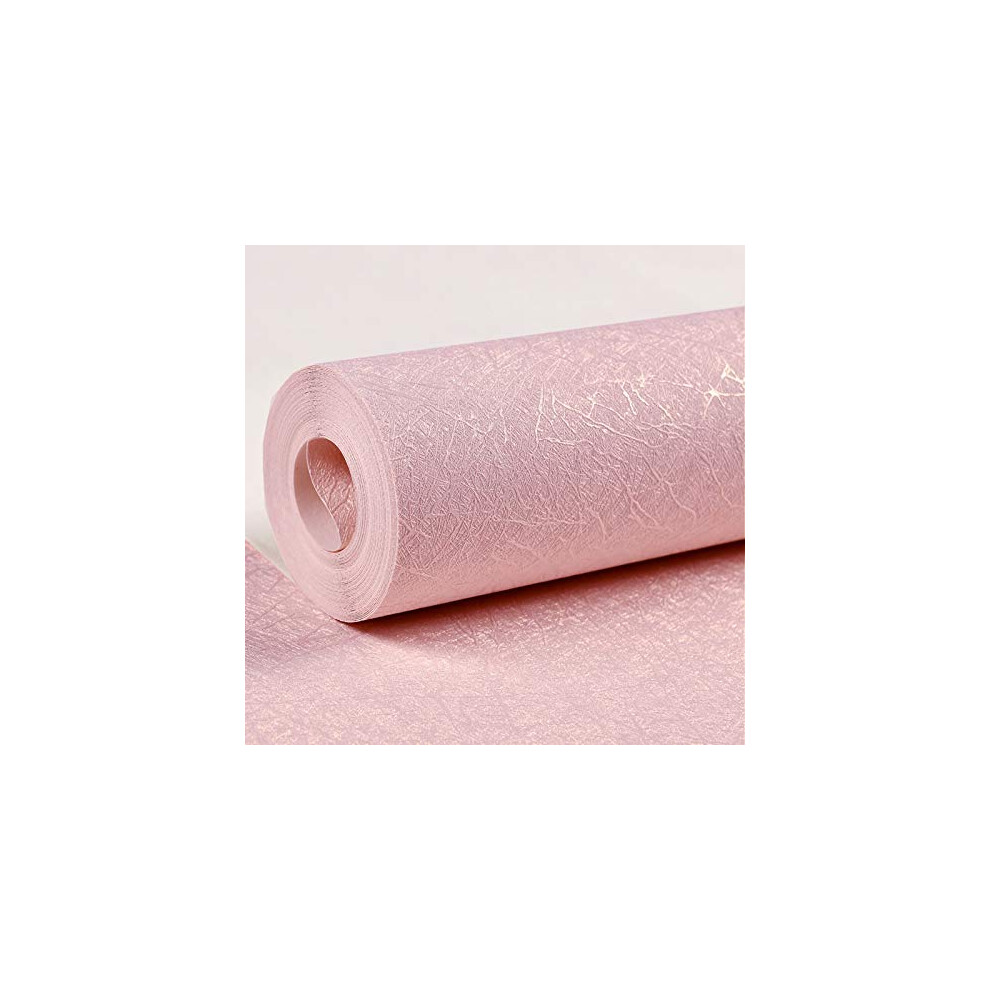 Zijderoze Zelfklevend Verwijderbaar Roze Behang, Roze Behang Met Plakstrip, Plankvoering, Stickers, Papier, Vinylfolie, 15,7 393 Roze Contactpapi-image