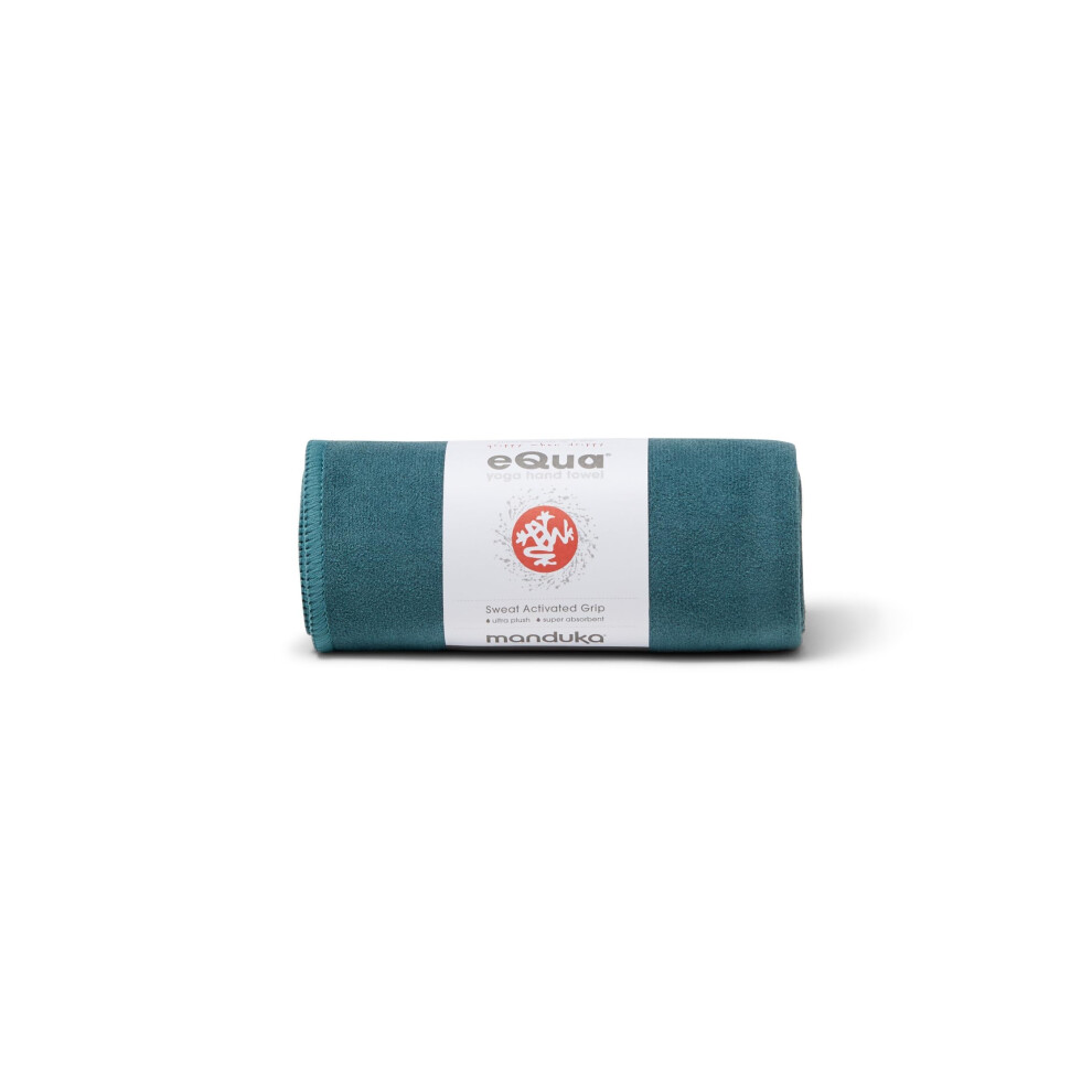 Manduka eQua Yoga Hand Towel - Quick Drying Microfiber Lightweight Yoga Accessories Easy for Travel
