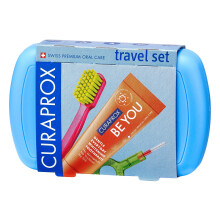 Conjunto de viagem Curaprox azul