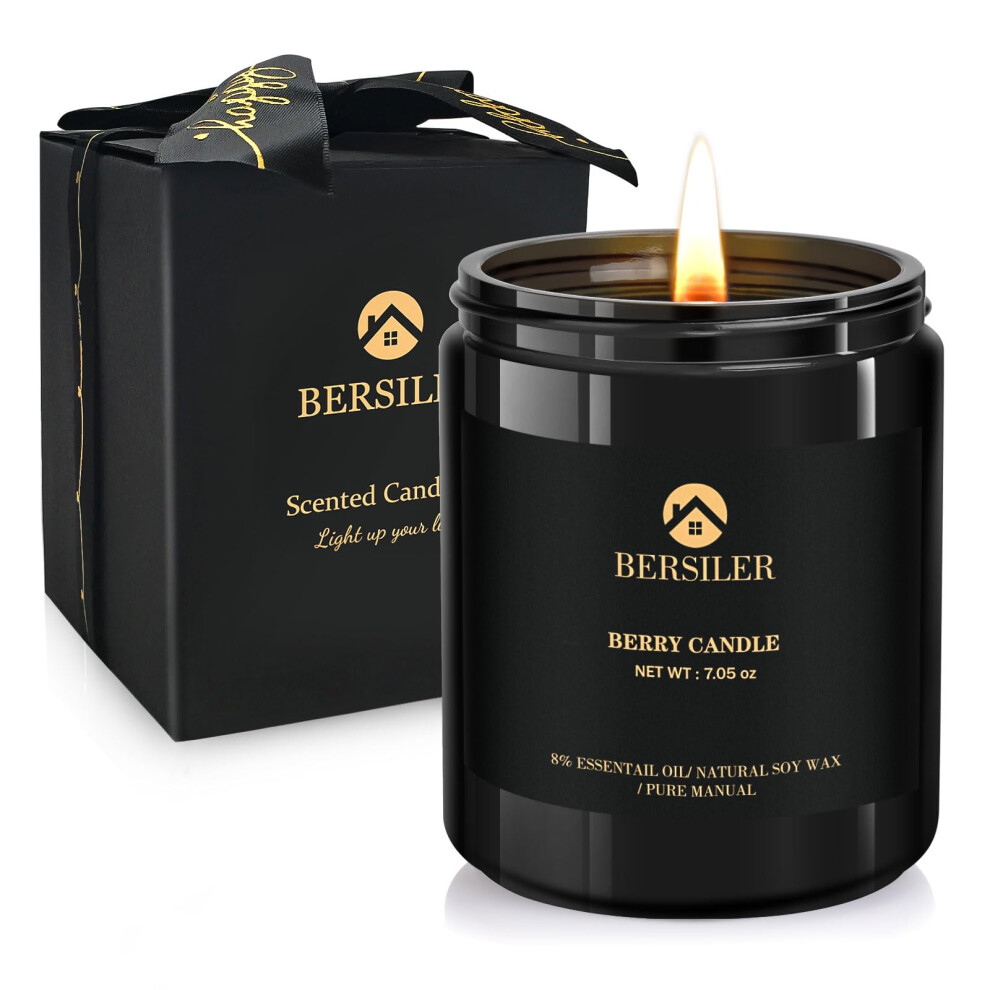 Bougies parfum   es pour hommes Bougies pour la maison Bougie noire parfum   e Bougie de soja Soulagement du stress Cadeau pour hommes Anniversaire N
