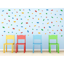 Sunny Decals Mini- ptotgla Szvet falmatrick 98 blokkbl ll kszlet, 4 sznben Leveheto, jrafelhasznlhat, jrahelyezheto