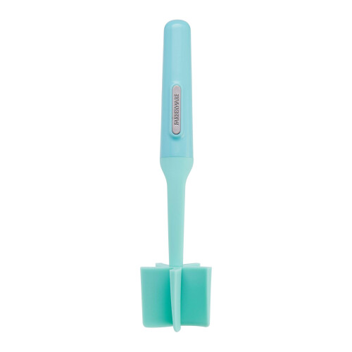 Farberware Farberware resistente ao calor espremedor de carne e batata de nylon seguro para panelas antiaderentes Aqua de 10 polegadas