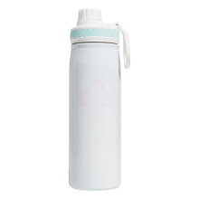 adidas 600 ml (20 oz) Metall-Wasserflasche, hei /kalt, doppelwandig, isoliert, 18/8 Edelstahl