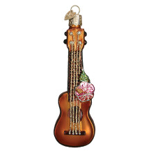 Weihnachtsschmuck aus alter Welt: Geblasener Ukulelen-Glasschmuck f r den Weihnachtsbaum (38040)