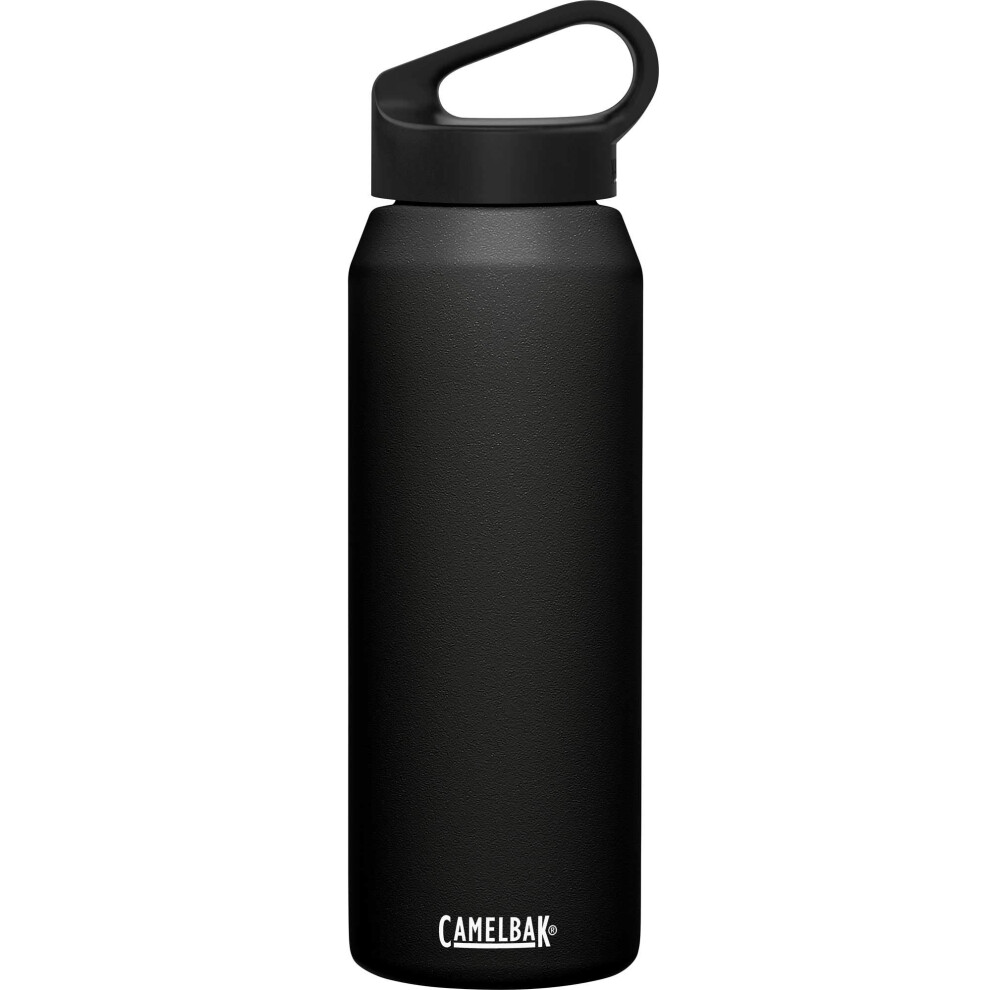 CamelBak Carry Cap Bottle - Vacuum Insulated Stainless Steel - Easy Carry  32oz  Black