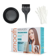 Keragen - Brazilian Keratin Hair Smoothing Treatment Express Home Kit - Blowout Straightening System with 2 Oz Formaldehyde Free Treatment 2 Oz