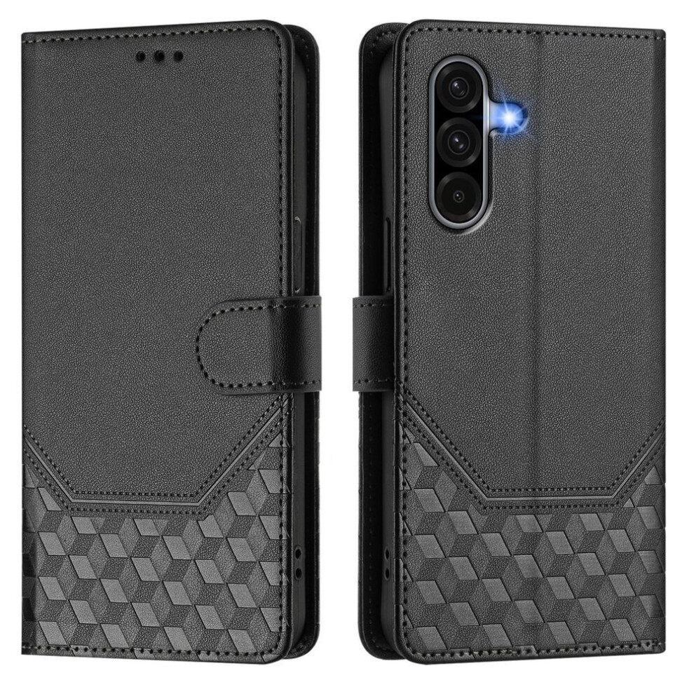 (black, Samsung A56 5G) Leather Case Wallet Durable Leather Rfid Blocking Card Holders Shockproof Kickstand Protective Flip Cover For Samsung Galaxy A