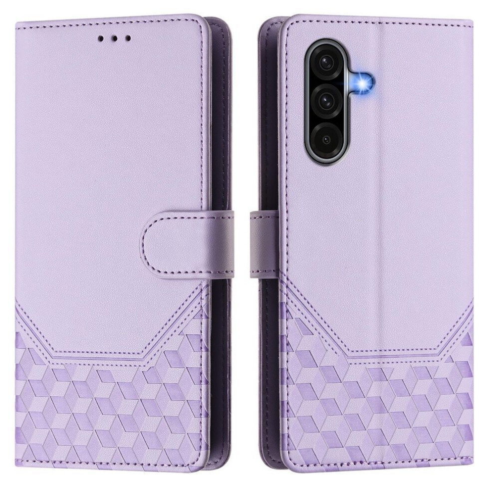 (Light Samsung A81) Leather Case Wallet Durable Leather Rfid Blocking Card Holders Shockproof Kickstand Protective Flip Cover For Samsung Gala Purple 4247787943885