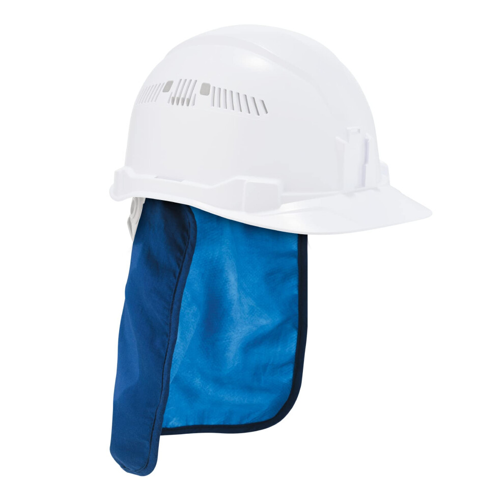 Ergodyne Hard Hat Neck Shade Evaporative Cooling Blue Medium 720476125969