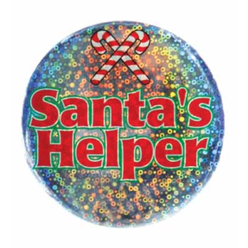 De helperknop van de kerstman