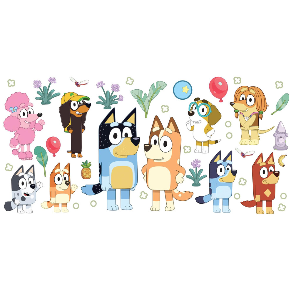 Roommates Bluey Family And Friends Peel And Stick Wall Decals Rmk5457scs K Mpp Kaverit
