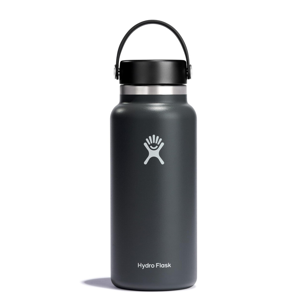 Hydro Flask - Wide Mouth - Borraccia Da 946 Ml (32 Oz) - Acciaio Inossidabile Con Isolamento Sottovuoto E Coperchio A Prova Di Perdite E Rivestimento In Polvere - Wide Mouth - Stone-image