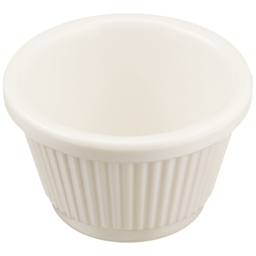 Winco Geribbelde Ramekins, 1.5-Ounce, Bone - 12 Stuks