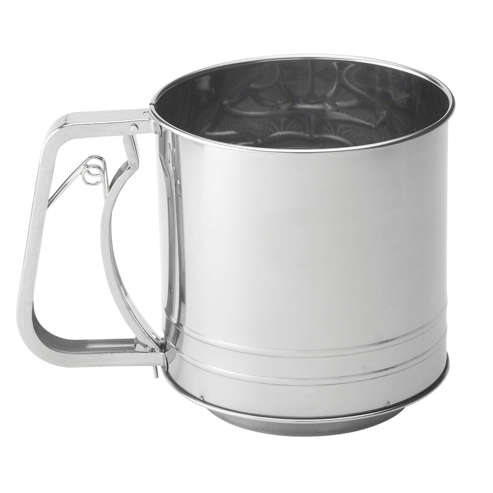Mrs. Andersons Baking Hand Squeeze Flour Sifter  Stainless Steel  5-Cup Capacity-image-OPC-PH55MQV-NEW