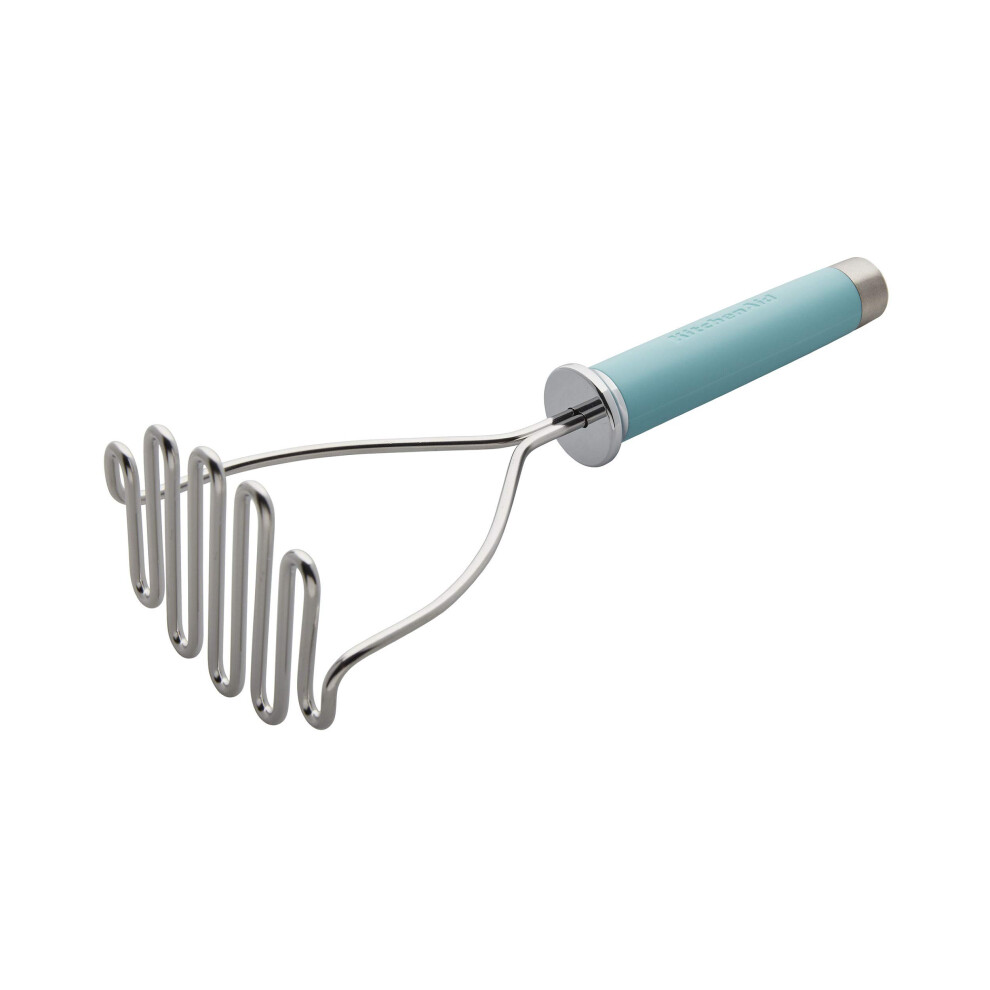 KitchenAid Gourmet Stainless Steel Wire Masher 10.24-Inch Aqua Sky