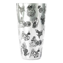 Barfly Cocktailblikje Groot 28 oz (828 ml) RVS Tiki