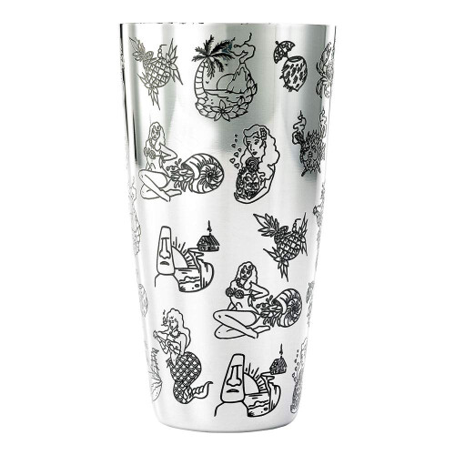 Barfly Cocktailblikje Groot 28 oz (828 ml) RVS Tiki