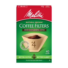 Melitta #4 Kuelov kvov filtry Nebelen Prrodn Hned Celkov pocet 40 filtru - Balen se mue liit