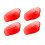 KidSole Full Coverage Shock Absorbing Heel Cups for Kid's with Sensitive Heels  Heel Spurs. (Kids Size 2-7) (Ruby) 4