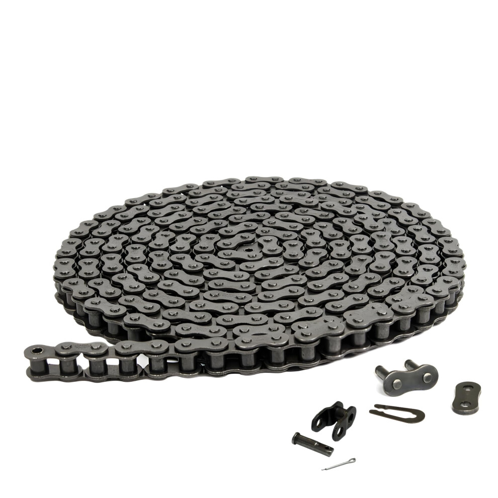 Jeremywell 41 Roller Chain 5 Feet With 1 Connecting Link + 1 Offset Link For Go Karts Mini Bikes Scooters Atv Mtv Dirt Bike And Other Industrial 843718107001