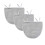 HIC Kitchen Notenmelkzakjes met trekkoordsluiting, set van 3 1
