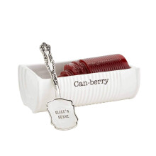 Keramick serv rovacia misa a sada pachtl Mud Pie Can-Berry s brusnicami