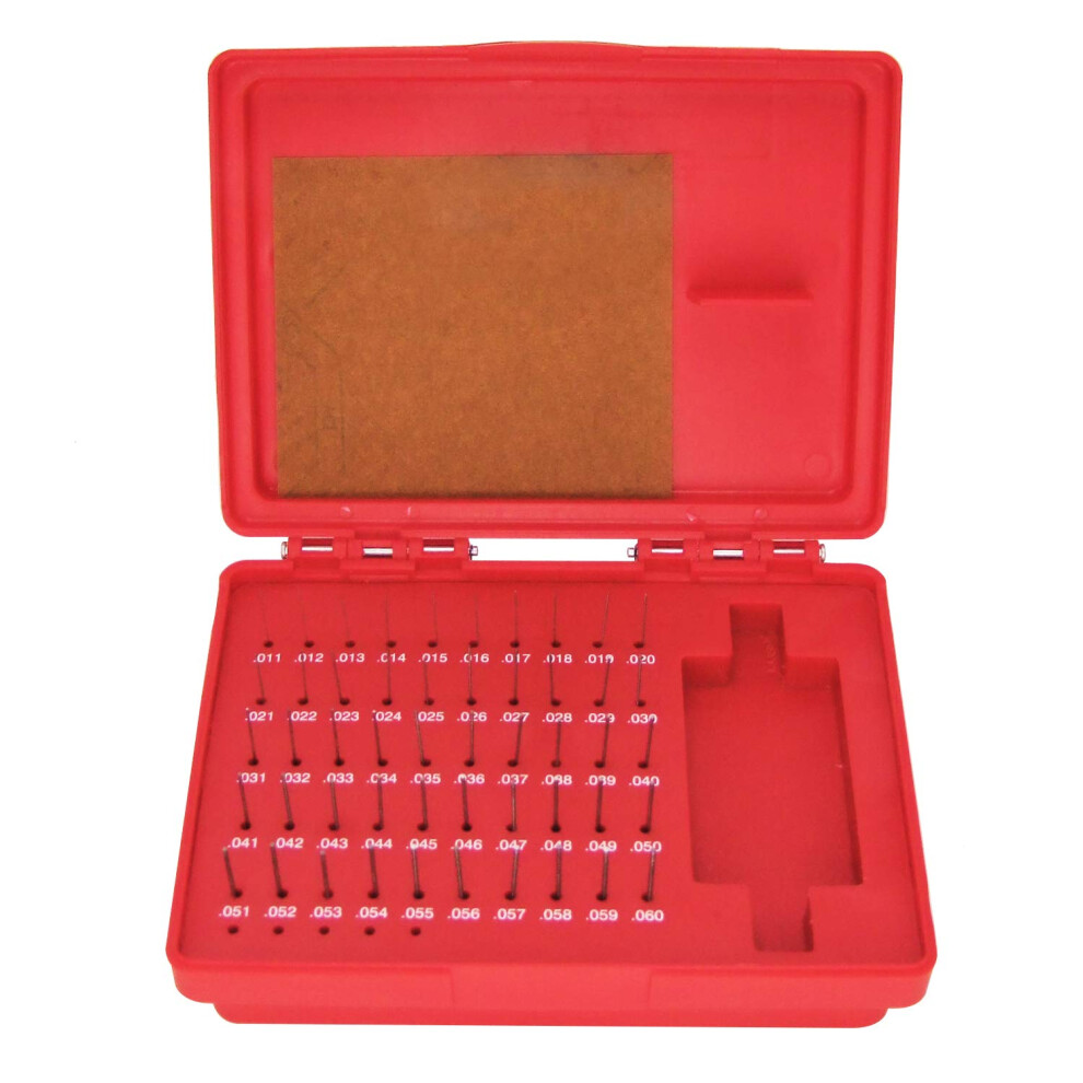 Photos - Tool Kit HFS(R) Steel Pin Gage Set Minus M0 with Plastic Case for Carpenters and Home Improvement 0.011-0.060"""" 50pcs 15984