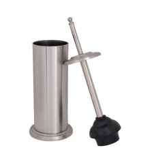 Samostatne stojaca toaletn misa Bath Bliss Cylinder, dr iak a piest, vodeodoln a hrdzavej ca dekorat vna nehrdzavej ca ocel