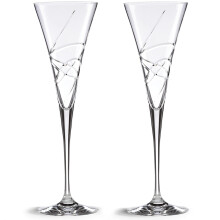 Set di 2 calici da brindisi Lenox Adorn Crystal, 2 pezzi, trasparenti, 7 once