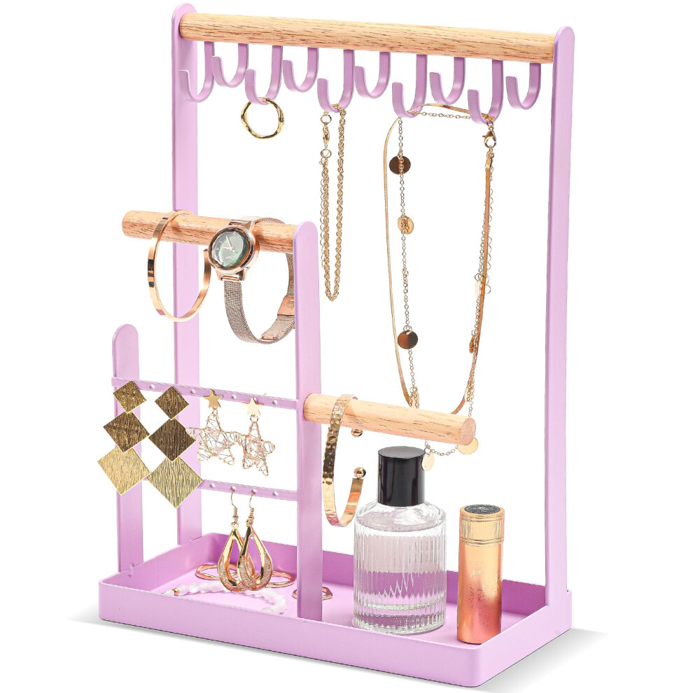 Organizador De Joyas Procase, Soporte Para Joyas, Organizador De 4 Niveles Para Collares Y Anillos, Peque O Y Elegante, Con Dise O De Torre Para-image