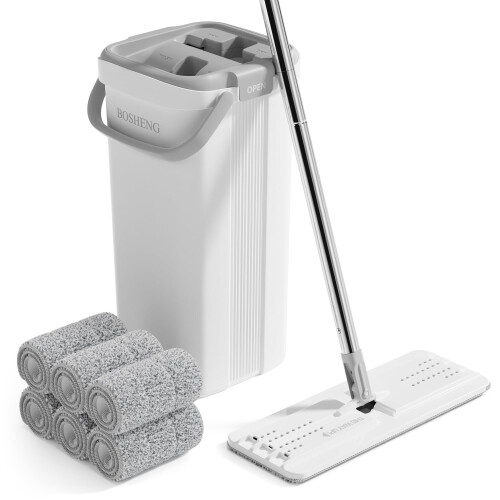 JOYMOOP Serpllère Et Seau Avec Essoreuse, Bala Mans Lbres Pour Sol