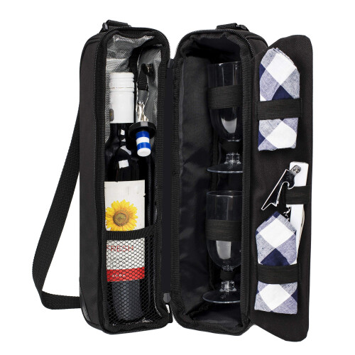 ALLCAMP Wine tote Bag with Cooler Compartment