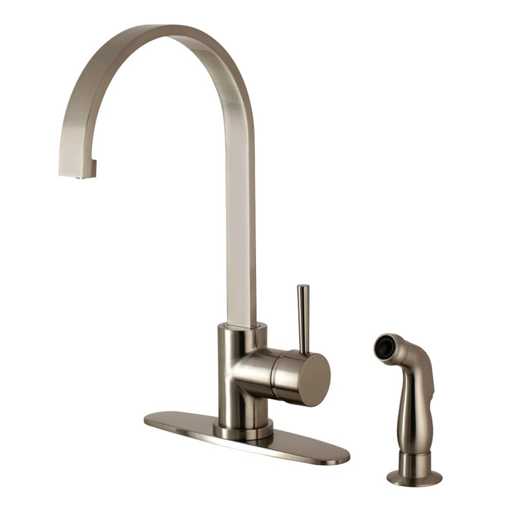 Rubinetto Da Cucina Kingston Brass LS8718DLSP Concord, Beccuccio Da 8"" In Nichel Spazzolato-image
