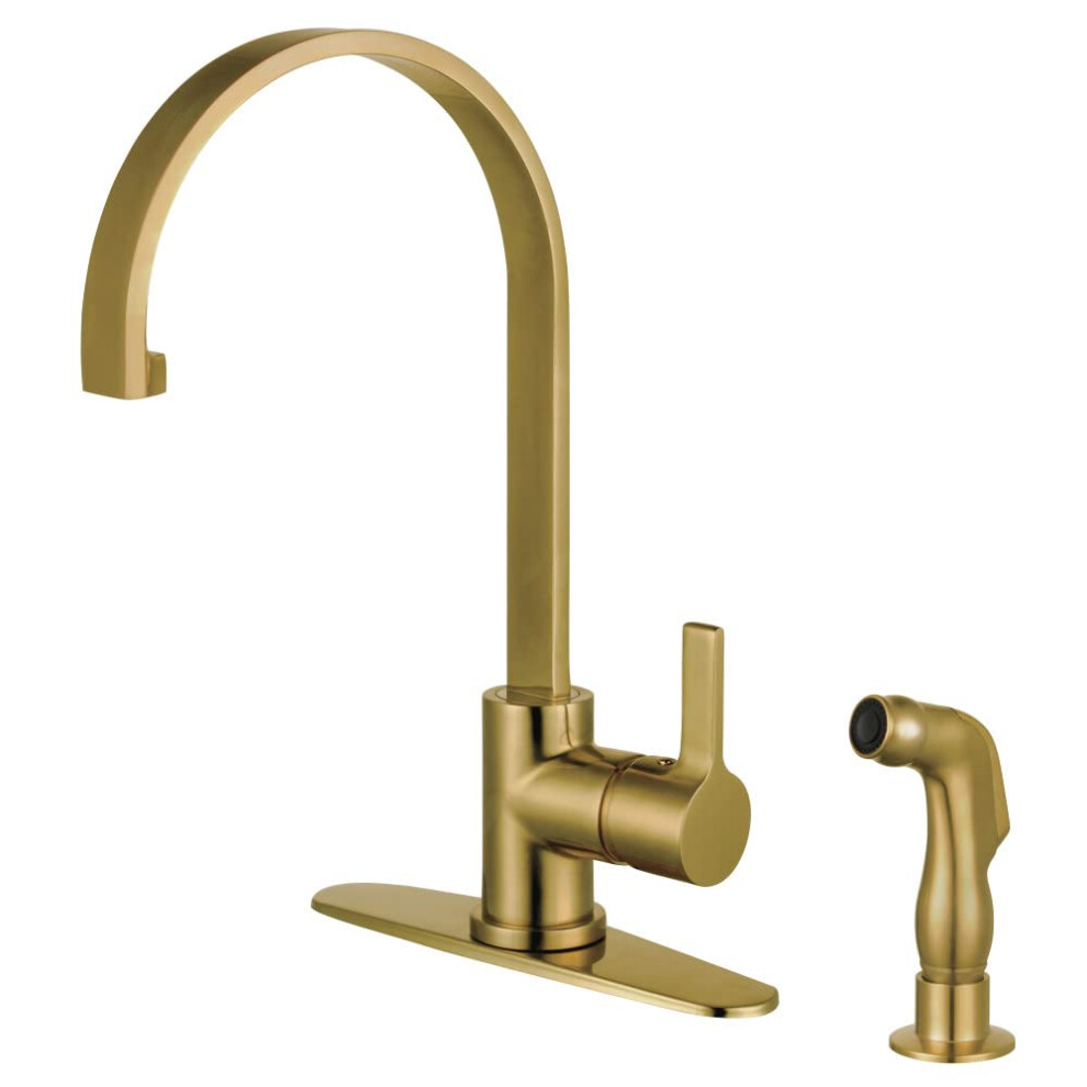 Robinet De Cuisine Continental Kingston Brass LS8713CTLSP 9,81 X 8,44 X 16,38, Laiton Bross-image