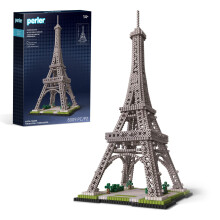 Perler 80-57243 Eiffel-torni 3D-helmist   tehty askartelusarja 10 cm L x 45 cm K Moniv  rinen 8009 palaa