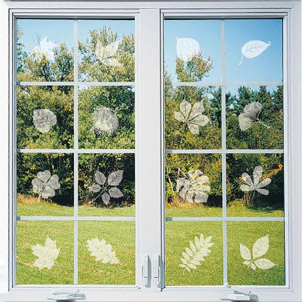 (As show, One size) 26 Pieces Wide Anti-Collision Window Stickers Window Stickers Anti-Bird Translucent Dust-proof Stickers to Prevent Bird Strike on
