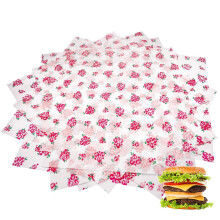 Suiwen 150pcs Papel Cera Floral para Embalagem de Sanduíches, Papel Resistente a Gordura, Forno e Air Fryer