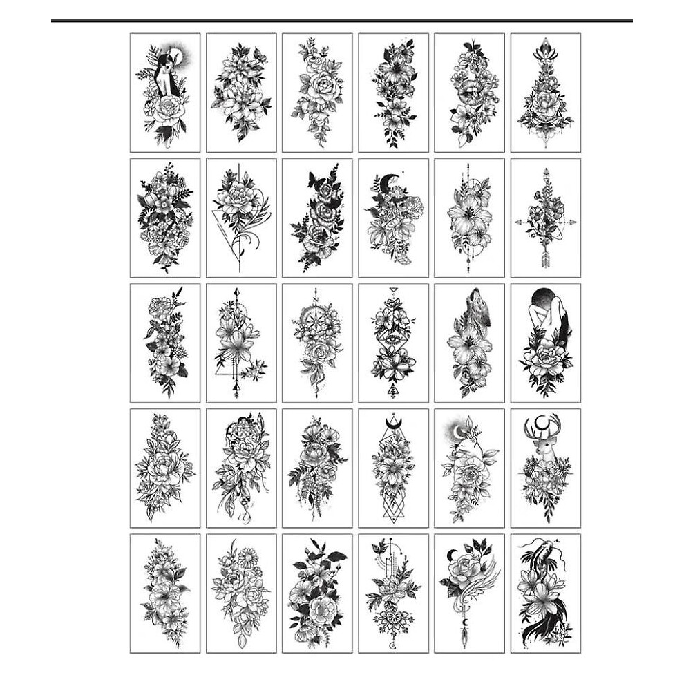 (As show, One size) 10 Sheets Large Neon Temporary Tattoos, 100+ Glow Uv Neon Body Face Temporary Tattoo For Adult Kids Woman Man Arm Wrist Body Tatto