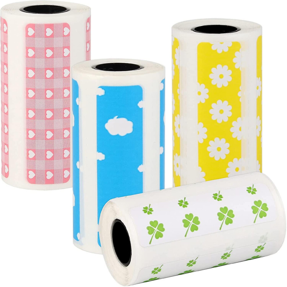 (As show, One size) Thermal Paper For Small Printer, 4pcs (50*15mm) Thermal Label, Thermal Paper For Ericsson A6 A6s A8 Series Printer