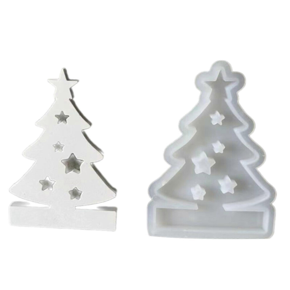 (Thin Christmas Tree One Size) Christmas Tree Decorations And Resin Molds Beautiful Candle Stands Creating Mold Flexible Christmas Tree Crafting Mou 7683012602474
