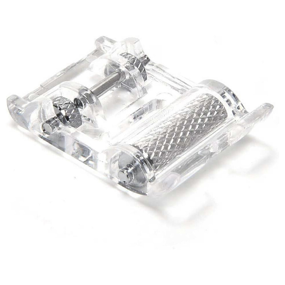 (As show, One size) Roller Presser Foot with wheel for Alfa, SINGER, Elna, Juki, SilverCrest, Janome, Brother (Snap-on) sewing machines