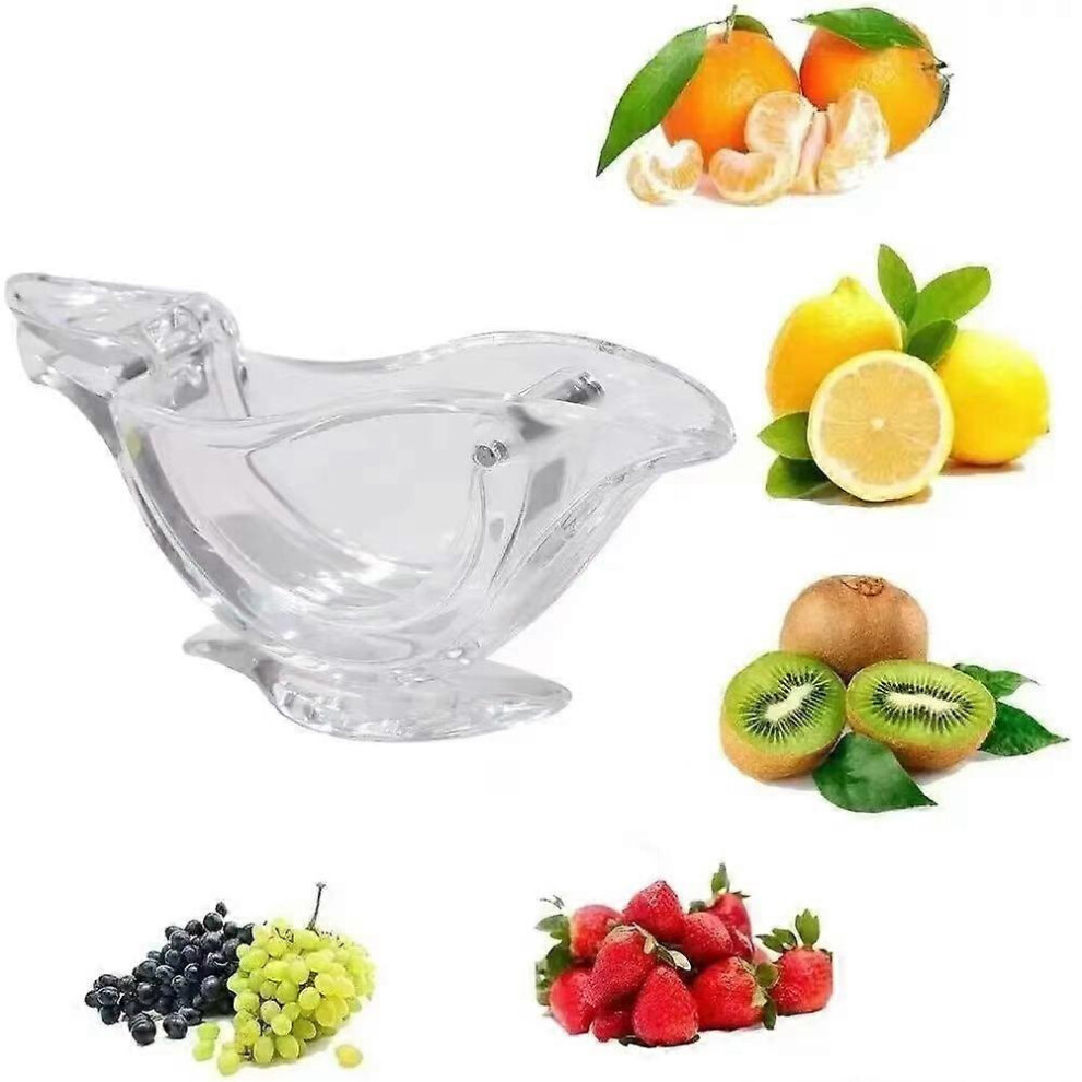 (As show, One size) Deluxe Design Individual Lemon Squeezer, Lemon Squeezer Manual Squeezer Hand Press Acrylic Tableware Transparent Serving Tableware