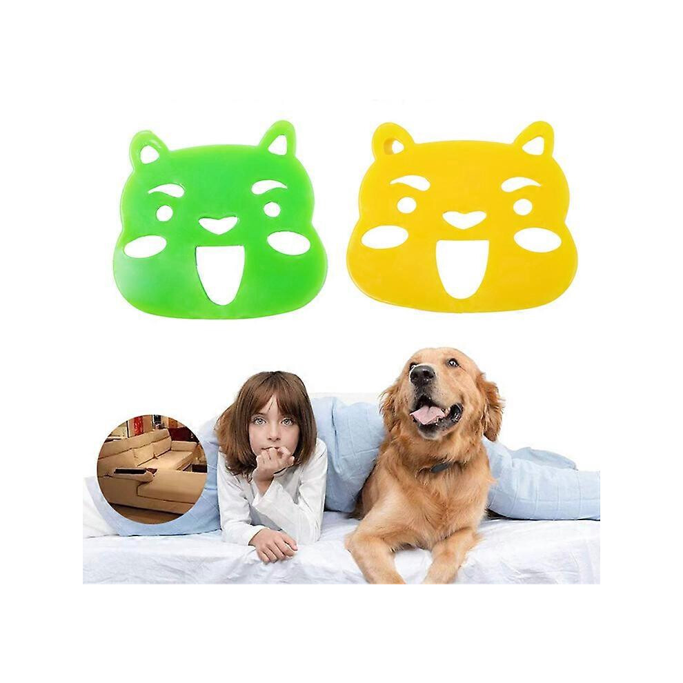 (As show, One size) 2 Pieces Fur Catcher for Laundry - Reusable Pet Hair Remover - Washing Machine and Hair Dryer for Pets Dog Shape