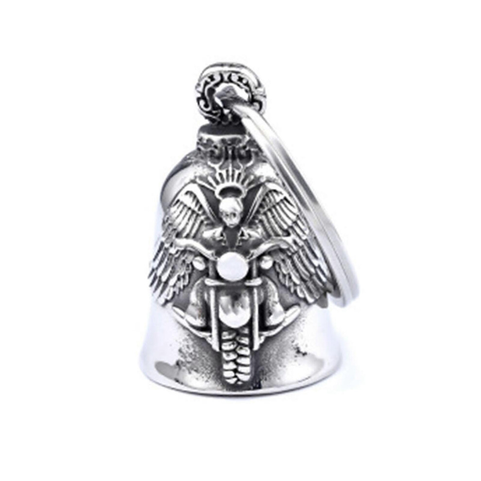 (Necklace, One Size) Motorcycle Bell Pendant Necklace/Keychain For Men Handmade Jewelry Accessories Stainless Steel Party Wear Jewelry 7683012604065